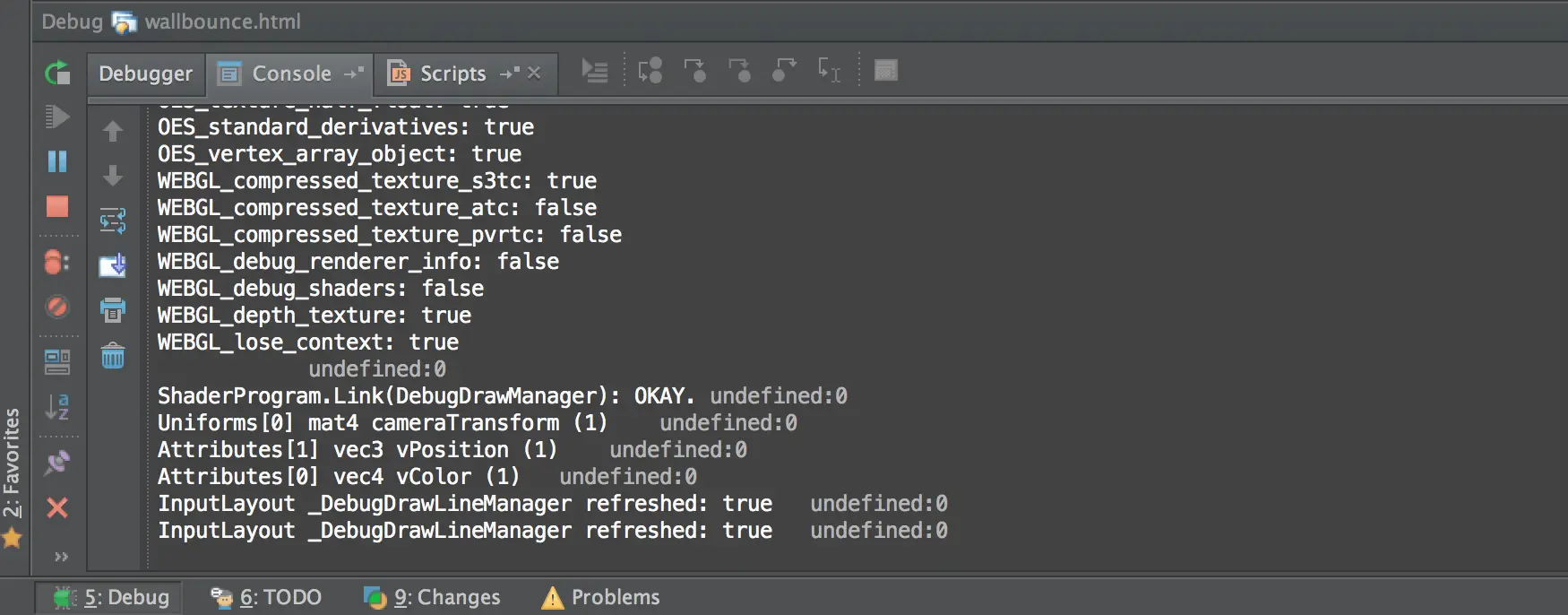 Jetbrains IntelliJ/Webstorm debug console Jetbrains IntelliJ/Webstorm debug console
